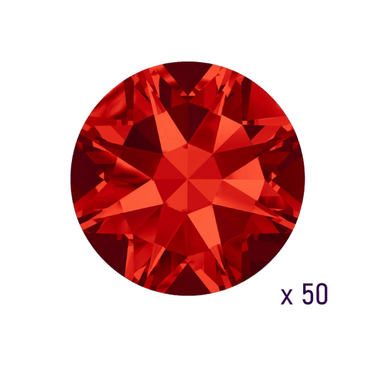 Swarovski Light Siam tooth gems