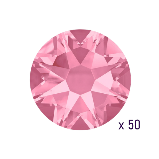 Swarovski Light Rose tooth gems