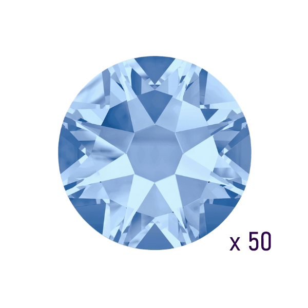 Swarovski Light Sapphire tooth gems