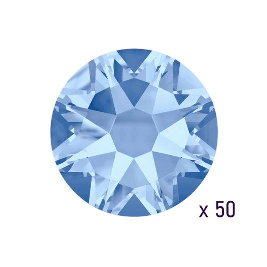 Swarovski Light Sapphire tooth gems