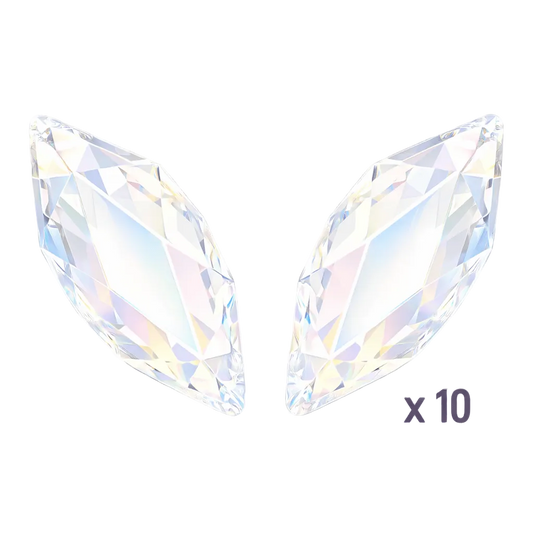 Swarovski Marquise Crystal AB Tooth gems