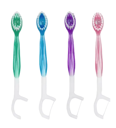 4-in-1 Toothbrushes – Toothbrush, Toothpaste, Floss & Toothpick Integrated (5pcs)